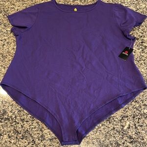 BNWT Purple Women's body suit size XXL